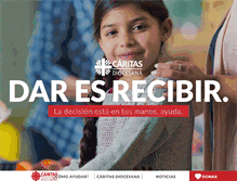 Tablet Screenshot of caritasculiacan.org